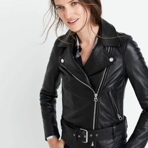 Madewell Ultimate Leather Motorcycle Jacket - XL - NWT